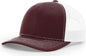 Richardson 112 Trucker Cap - Maroon White - Maroon White / OSFM