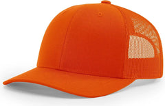 Richardson 112 Trucker Cap - Orange White Black - Orange White / OSFM
