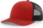 Richardson 112 Trucker Cap - Red Black - Red Black / OSFM