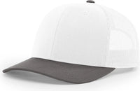 Richardson 112 Trucker Cap - White Charcoal - White Dark Gray / OSFM