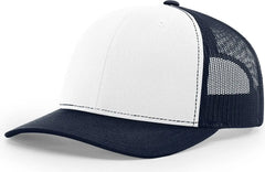 Richardson 112 Trucker Cap - White Navy - White Navy / OSFM