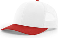 Richardson 112 Trucker Cap - White Red - White Red / OSFM