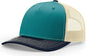 Richardson 112FP Five Panel Trucker Cap - Blue Teal Birch Navy - Blue Teal Navy / OSFM