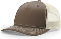 Richardson 112FP Five Panel Trucker Cap - Chocolate Chip Birch - Coffee Birch / OSFM
