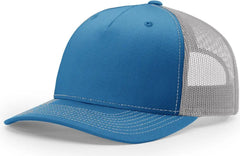 Richardson 112FP Five Panel Trucker Cap - Cobalt Blue Gray - Blue Gray / OSFM