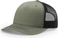 Richardson 112FP Five Panel Trucker Cap - Loden Black - Loden Black / OSFM