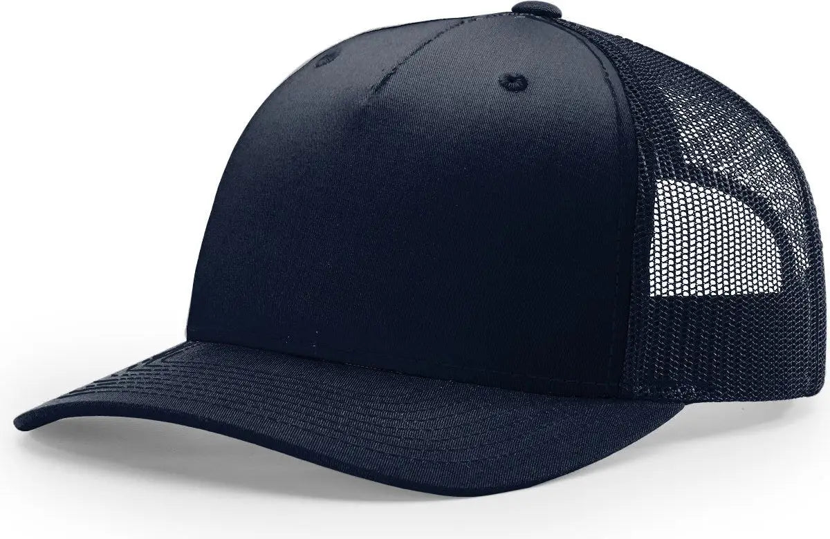 Richardson 112FP Five Panel Trucker Cap - Navy - Navy / OSFM