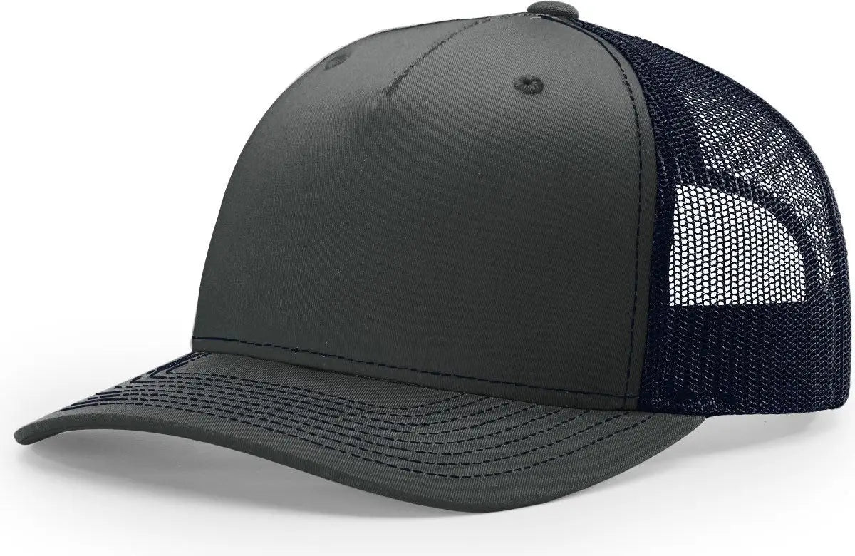 Richardson 112FP Five Panel Trucker Cap - Ombre Blue Navy - Blue Navy / OSFM