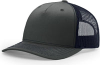 Richardson 112FP Five Panel Trucker Cap - Ombre Blue Navy - Blue Navy / OSFM