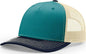 Richardson 112FP Trucker Caps Blue Teal Birch Navy Teal Navy / OSFM