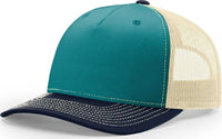 Richardson 112FP Trucker Caps Blue Teal Birch Navy Teal Navy / OSFM