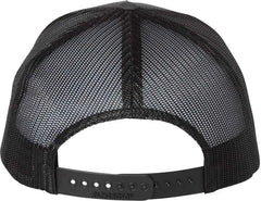 Richardson 112FP Trucker Caps Charcoal Black Dark Gray Black / OSFM