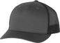 Richardson 112FP Trucker Caps Charcoal Black Dark Gray Black / OSFM