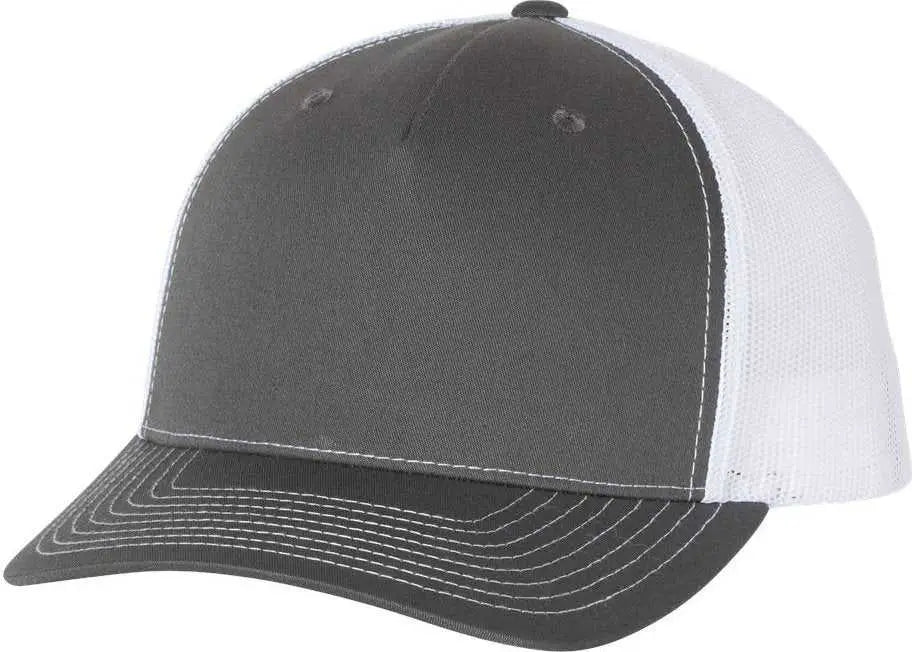 Richardson 112FP Trucker Caps Charcoal White Dark Gray White / OSFM