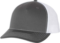 Richardson 112FP Trucker Caps Charcoal White Dark Gray White / OSFM