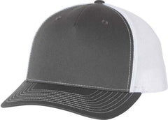 Richardson 112FP Trucker Caps Charcoal White Dark Gray White / OSFM