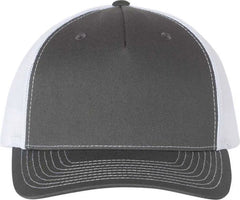 Richardson 112FP Trucker Caps Charcoal White Dark Gray White / OSFM