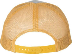 Richardson 112FP Trucker Caps Heather Gray Amber Gold Gray Gold / OSFM