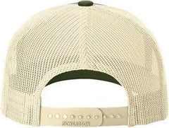 Richardson 112FP Trucker Caps Heather Gray Birch Army Olive Gray Olive / OSFM