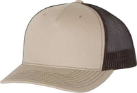 Richardson 112FP Trucker Caps Khaki Coffee Khaki Coffee / OSFM