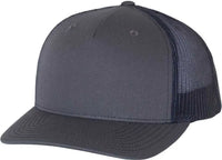 Richardson 112FP Trucker Caps Ombre Blue Navy Gray Navy / OSFM