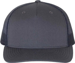 Richardson 112FP Trucker Caps Ombre Blue Navy Gray Navy / OSFM