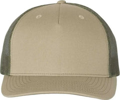 Richardson 112FP Trucker Caps Pale Khaki Loden Green Khaki Dark Gray / OSFM