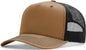 Richardson 112FPC Five Panel Champ Trucker Cap - Caramel Black - Caramel Black / OSFM