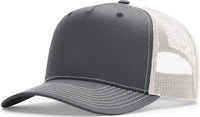Richardson 112FPC Five Panel Champ Trucker Cap - Charcoal Ice Gray - Dark Gray Light Gray / OSFM