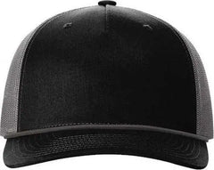 Richardson 112FPR Rope Trucker Caps Black Charcoal Black Charcoal / OSFM