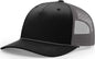 Richardson 112FPR Rope Trucker Caps Black Charcoal Black Charcoal / OSFM