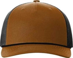 Richardson 112FPR Rope Trucker Caps Caramel Black Caramel Black / OSFM