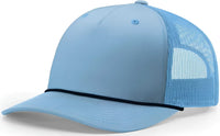 Richardson 112FPR Rope Trucker Caps - Columbia Blue Navy - Columbia Blue Navy / One Size Fits Most