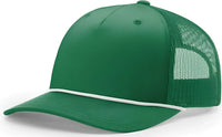 Richardson 112FPR Rope Trucker Caps - Kelly White - Kelly White / One Size Fits Most