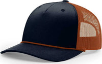 Richardson 112FPR Rope Trucker Caps Navy Dark Orange Dark Orange Navy Orange / OSFM