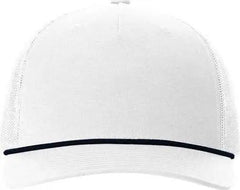 Richardson 112FPR Rope Trucker Caps White Navy White Navy / One Size Fits Most
