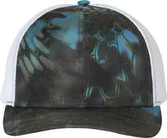 Richardson 112P Patterned Snapback Trucker Caps - Kryptek Neptune White - Kryptek White / One Size Fits Most