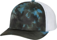 Richardson 112P Patterned Snapback Trucker Caps - Kryptek Neptune White - Kryptek White / One Size Fits Most