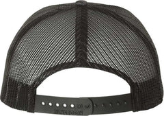 Richardson 112P Patterned Snapback Trucker Caps - Kryptek Typhon Black - Kryptek Black / OSFM