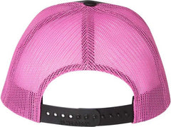 Richardson 112P Patterned Snapback Trucker Caps - Kryptek Typhon Neon Pink - Kryptek Pink / SM