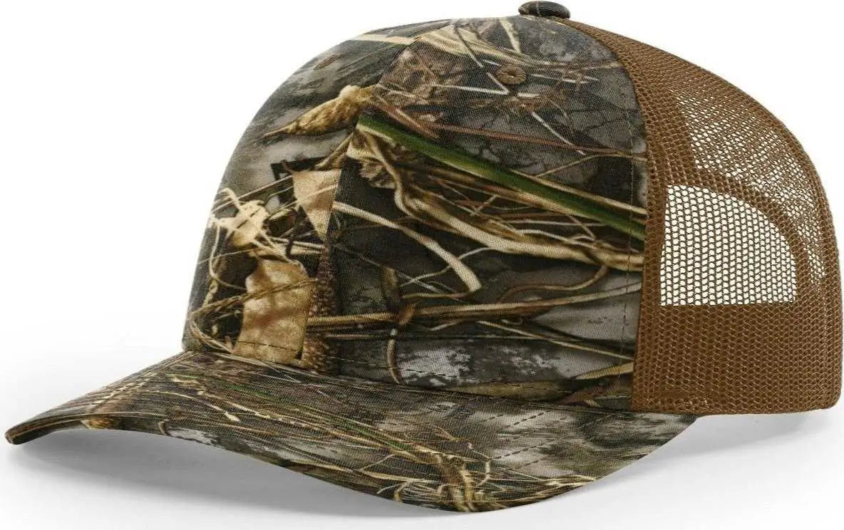 Richardson 112P Patterned Snapback Trucker Caps - Realtree Max-7 Buck - Realtree Buck / OSFM