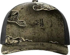Richardson 112PFP 5 Panel Patterned Snapback Trucker Caps Realtree Escapse Black Realtree Black / OSFM