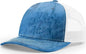 Richardson 112PFP 5 Panel Patterned Snapback Trucker Caps - Realtree Fishing Light Blue White - Realtree Blue / OSFM
