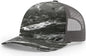 Richardson 112PFP Printed Five Panel Trucker Cap - Mossy Oak Blacktip Ch - Mossy Oak Dark Gray / OSFM