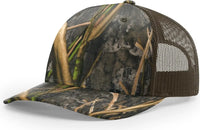 Richardson 112PFP Printed Five Panel Trucker Cap - Mossy Oak Brown - Mossy Oak Brown / OSFM