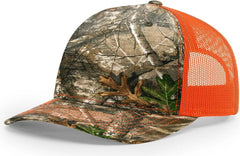 Richardson 112PFP Printed Five Panel Trucker Cap - Realtree Edge Blaze Orange - Realtree Edge Blaze / OSFM