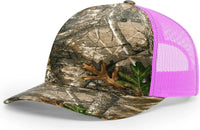 Richardson 112PFP Printed Five Panel Trucker Cap - Realtree Edge Neon Pink - Realtree Edge Pink / OSFM