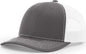 Richardson 112PL R-Flex Mesh-Back Trucker Caps - Charcoal White - Dark Gray White / One Size Fits Most