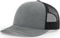 Richardson 112PL R-Flex Mesh-Back Trucker Caps - Heather Gray Black - Gray Black / OSFM
