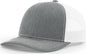 Richardson 112PL R-Flex Mesh-Back Trucker Caps - Heather Gray White - Gray White / OSFM